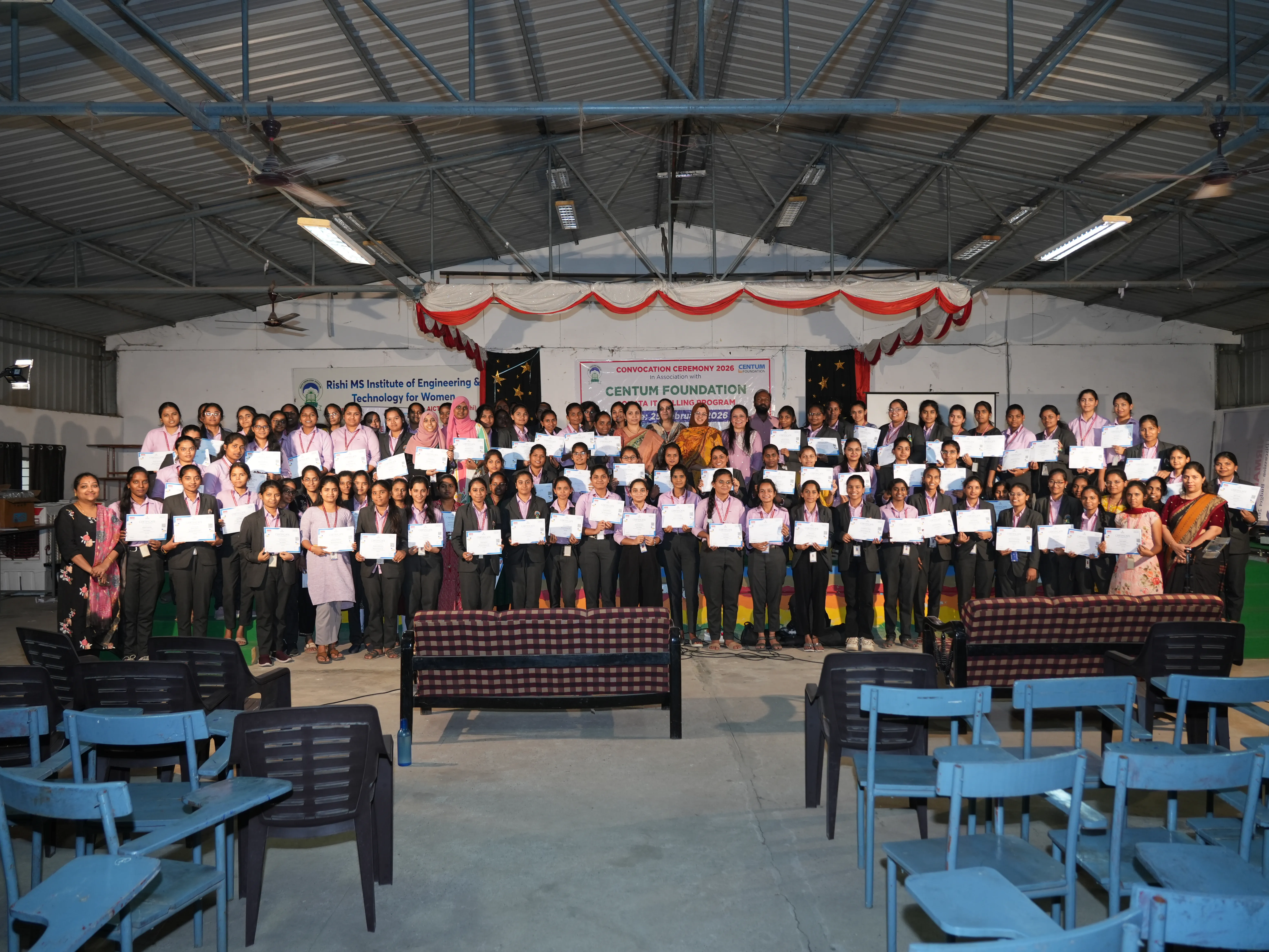 Convocation Ceremony of Sonata CSR through Centrum foundation for 4 th year students - RITW